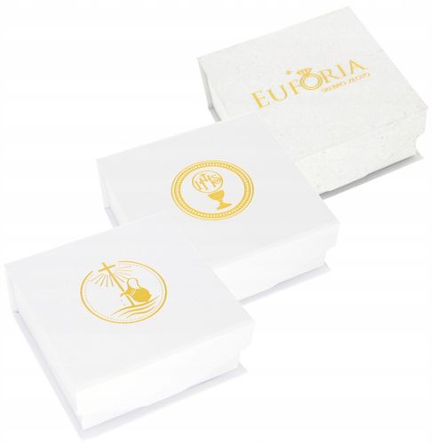 Złoty Łańcuszek z Krzyżykiem 585 Chrzest Komunia Grawer na Arena.pl