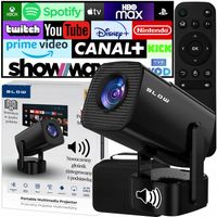 PRZENOŚNY PROJEKTOR RZUTNIK ANDROID SMART TV WIFI FULL HD + ETUI