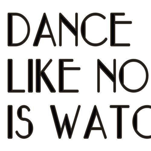 Deco Panel, Typografia dance 40x60 na Arena.pl