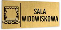 Tabliczka na drzwi nadruk UV SALA WIDOWISKOWA znak Piktogram informacyjna