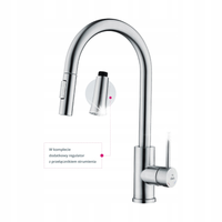 Bateria zlewozmywakowa DURO ACERO + REGULATOR stal nierdzewna inox