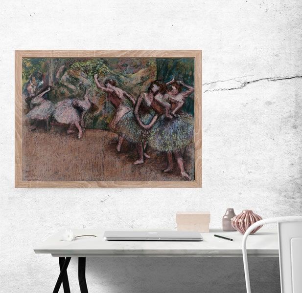 Ballet Scene, Edgar Degas - plakat 40x30 cm zdjęcie 2
