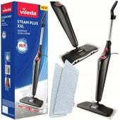 Mop parowy Vileda Steam Plus XXL-2x wkład z mikrofibry+nakładka do dywanów