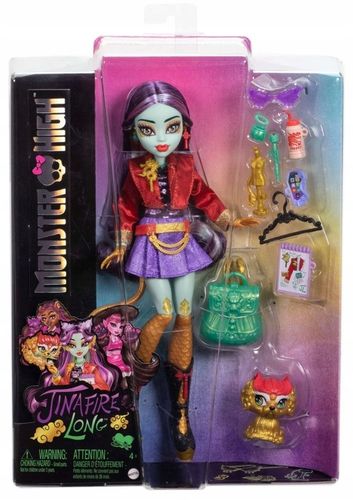Monster High Lalka podstawowa Jinafire Long 26 cm zwierzątko Cloudy Yun Yun na Arena.pl