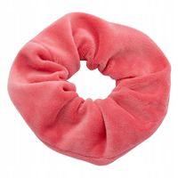 Gumka do włosów scrunchies welur różowy malinowy 13cm