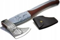 Siekiera topór wikinga myśliwski stal węglowa etui