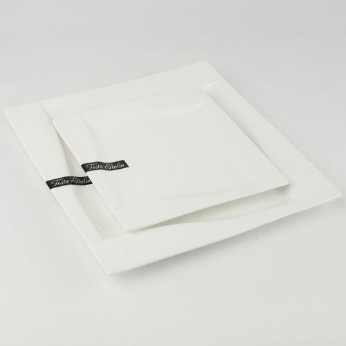 SERWIS OBIADOWY VIVA 18 EL DLA 6 OSÓB KWADRATOWY KPL TALERZY PORCELANOWYCH na Arena.pl