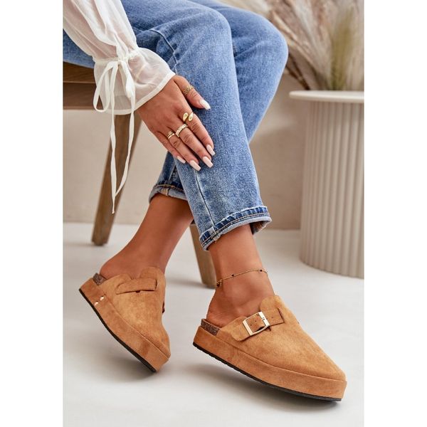 Klapki Chodaki Na Platformie Camel r.36 zdjęcie 7