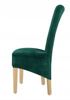 Pokrowiec Na Krzesło Xl Butelkowa Zieleń Welur Elastyczny