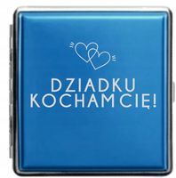 Papierośnica aluminiowa z grawerem PREZENT NA DZIEŃ DZIADKA