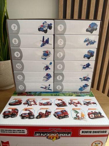 KLOCKI KONSTRUKCYJNE 12w1 POJAZDY RATOWNICZE KALENDARZ ADWENTOWY PREZENT na Arena.pl