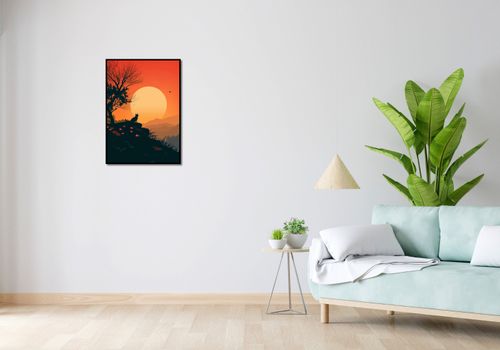Plakat 50x70cm Kocie Wzgórze na Arena.pl