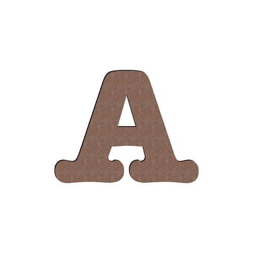Litera dekoracyjna z MDF-u do sublimacji 10 cm A zdjęcie 2