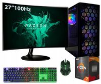 ZESTAW KOMPUTER GAMINGOWY 27"100Hz |RYZEN 7|VEGA 8|32GB|1TB| WI-FI|WIN 11