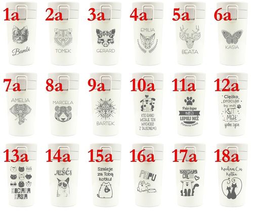 Kubek termiczny 300 ml prezent dla przyjaciółki TERMOS bidon +TWÓJ GRAWER na Arena.pl