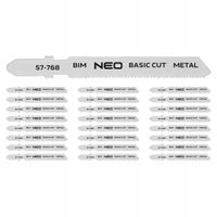 Brzeszczoty do wyrzynarki 21TPI BIM uchwyt typu T kpl. 25 szt. NEO TOOLS