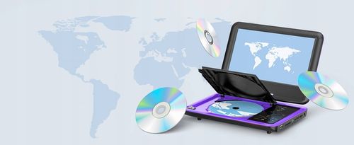 PRZENOŚNY SAMOCHODOWY ODTWARZACZ DVD 9'' LCD CZARNE 2000mAh Baterią na Arena.pl