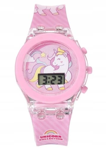 ZEGAREK ELEKTRONICZNY LED BRANSOLETKA DLA DZIEWCZYNKI JEDNOROŻEC na Arena.pl