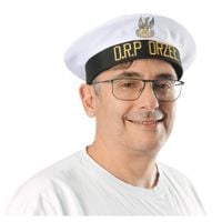 czapka polski marynarz o.r.p. orzeł