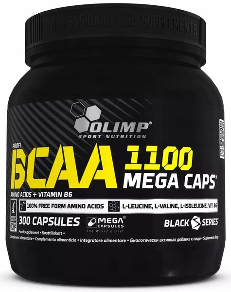OLIMP BCAA 1100mg MEGA CAPS 300k AMINOKWASY zdjęcie 1