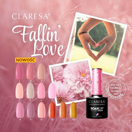CLARESA Lakier hybrydowy FALLIN LOVE 5 - 5g na Arena.pl
