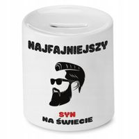 Skarbonka Dla Syna Najfajniejszy Na Świecie Z Nadrukiem Ze Zdjęciem