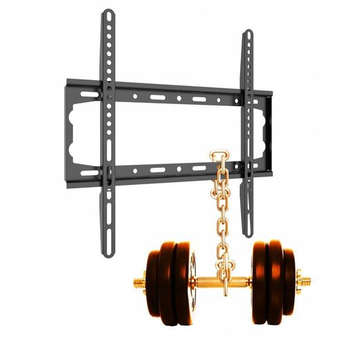 Uchwyt do telewizora TV ścienny wieszak 26-65 cali VESA 45Kg KOŁKI ŚRUBY na Arena.pl