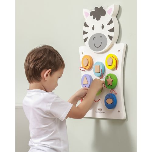 EDUKACYJNA ZABAWA TABLICA MANIPULACYJNA ZEBRA na Arena.pl