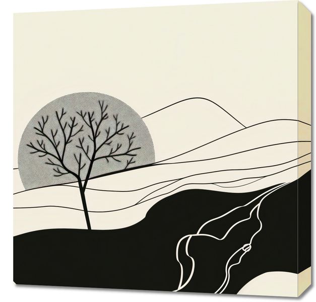 Obraz 60x60cm Falisty Księżyc zdjęcie 1