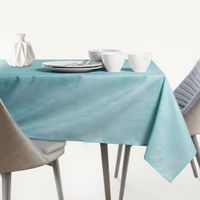 Obrus Plamoodporny  VESTA 155x300 Owal Błękitny AmeliaHome