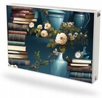 Mata magnetyczna magnes na grzejnik Fototapeta na wymiar KSIĄŻKI KWIATY