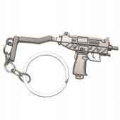 Metalowy Brelok do kluczy Micro UZI Pistolet Maszynowy Gangster Fortnite CS