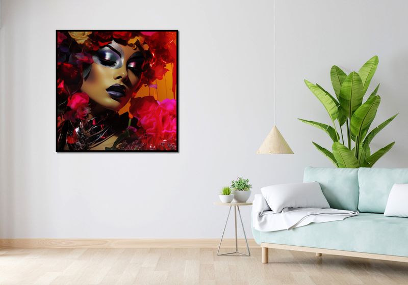 Plakat 100x100cm Kwiecista Diva zdjęcie 4