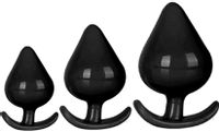ŻELOWY KOREK ANALNY PLUG ZESTAW 3 KORKÓW S M L