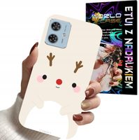 ETUI CASE DO MOTOROLA MOTO G55 - ŚWIĄTECZNE WZORY RENIFER MIKOŁAJ ŚWIĘTA