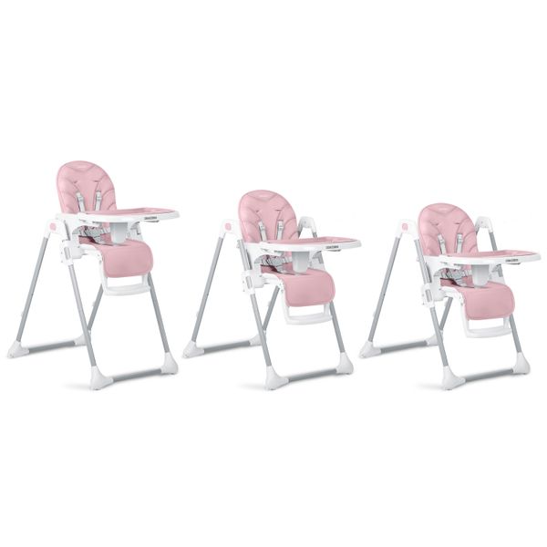 Krzesełko do karmienia Ricokids Tulo różowe zdjęcie 13