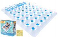 MATERAC DMUCHANY NA PLAŻĘ DUŻY DWUOSOBOWY DO WODY 93x142 BESTWAY 43055