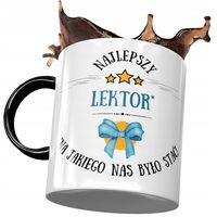 Kubek Czarny Dla Lektora Najlepszy Lektor Kubek Z Nadrukiem Ze Zdjęciem