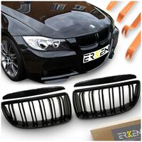 Nerki grill czarny połysk BMW E90 E91 04-07 Sedan kombi Seri 3