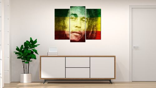 Obraz Tryptyk 90X70 Bob Marley Bob Reggae Muzyk na Arena.pl