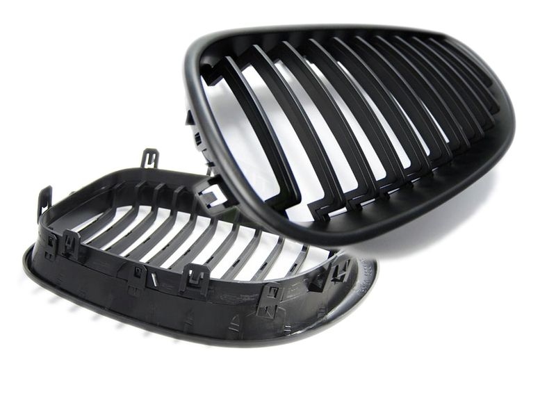 GRILL NERKI BMW E60/E61 03-10 BLACK zdjęcie 3
