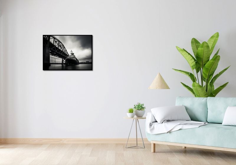 Plakat 70x50cm Statek przy Moście zdjęcie 4