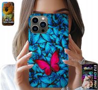 ETUI DO IPHONE 13 PRO - NIEBIESKIE MOTYLKI, MOTYL, KOBIECE WZORY