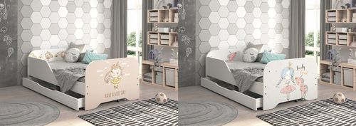 Łóżko MIKI dziecięce 140x70 + materac DUŻO wzorów! na Arena.pl