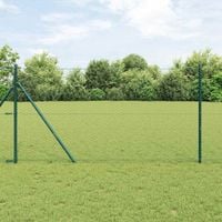Słupek ogrodzeniowy. Zielony 25 x 1 m (siatka 36 mm) Stal