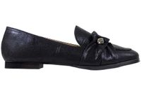 Czarne mokasyny płaskie półbuty damskie 38