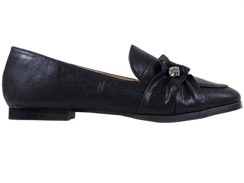 Czarne mokasyny płaskie półbuty damskie 38 zdjęcie 1