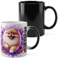 KUBEK MAGICZNY 330ML DRUK - PIES PSY PIESEK RASA POMERANIAN SZPIC