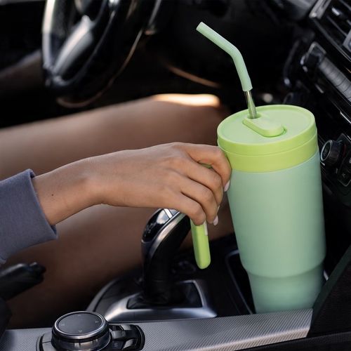 Duży Kubek Termiczny ze słomką i uchwytem OMI Tumbler 1200 ml - Sky na Arena.pl