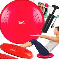 PODUSZKA SENSORYCZNA REHABILITACYJNA DYSK BERET Z WYPUSTKAMI Z POMPKĄ 34cm